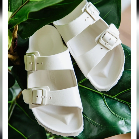 Birkenstick Arizona EVA White Sandals Sz 37 - Picture 1 of 8